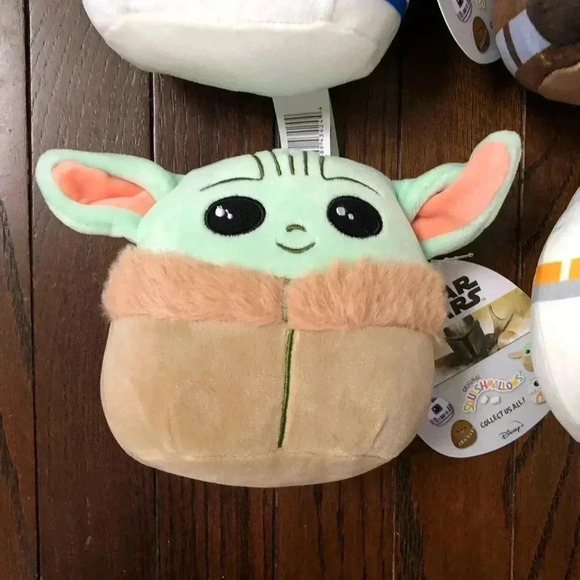 Squishmallows x Star Wars x4 Bundle: Grogu, R2D2, Chewy, BB8 - BRAND NEW W/TAGS! - Picture 5 of 11